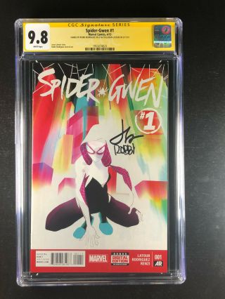Spider - Gwen 1 Cgc 9.  8 Signed By Jason Latour & Robbi Rodriguez Gwen Stacy