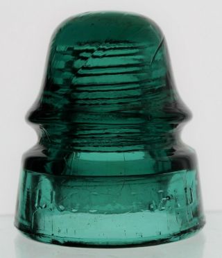 Green Aqua Cd 160 Brookfield York Baby Signal Glass Insulator