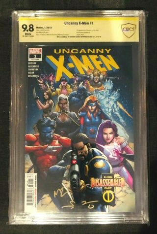 Uncanny X - Men 1 Cbcs (cgc) 9.  8 - 2x Ss Autographed Signed Brisson & Rosenberg