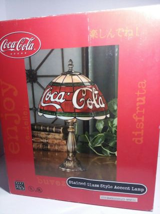 Coca Cola Tiffany Style Accent Lamp