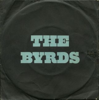 The Byrds - Mr.  Tambourine Man Cbs ‎33392 - Rare Brazil 7 Inch With Pic Sleeve
