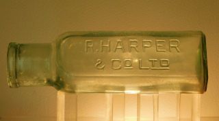 Antique Bottle Rare Early R Harper & Co Goldfield 