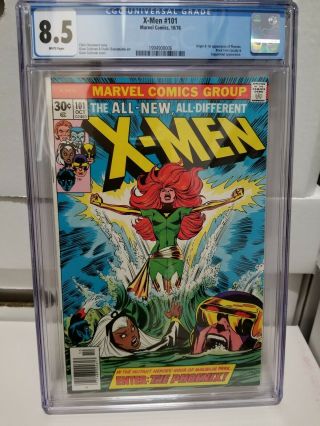The X - Men 101 Cgc 8.  5 (oct 1976,  Marvel)