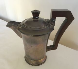 Vintage Birmingham Hallmarked Sterling Solid Silver Coffee Pot Csg & Co 1947