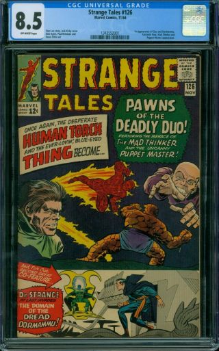 Strange Tales 126 Cgc 8.  5 - Ow Pages -