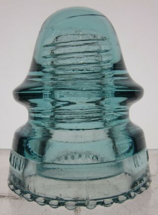 VNM,  - CD162 McLaughlin No 19 [030] LIGHT BLUE Signal Antique Glass Insulator 3