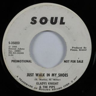 Northern Soul 45 Gladys Knight & The Pips Just Walk In My Shoes Soul Promo Hear