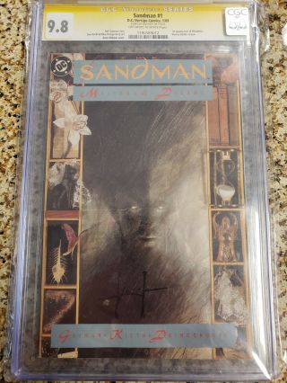 Sandman 1 Cgc Ss 9.  8 Signed Sam Kieth.  Dc Vertigo.  1989 Neil Gaiman