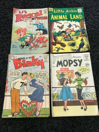 Archie,  Dc,  Cdc Comics Leave It To Binky,  Tv Teens Mopsy,  Little Archie