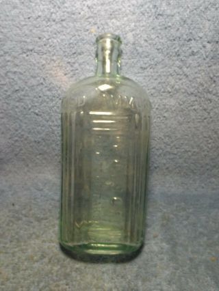 Vintage Poison Bottle,  Embossed Poison,  Not To Be Taken,  British Household Amonia
