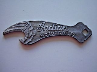 Aluminum Indian Motorcycle Bottle Opener 5 "