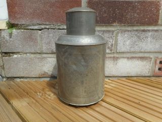 Stunning Huge Chinese Pewter Tea Caddy - Seal Mark To Base With Character Marks