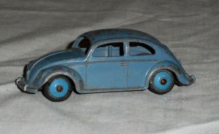 Vintage Meccano Dinky Toys Blue Volkswagen Vw Beetle 1956 - 59 181 G