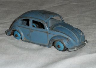Vintage Meccano Dinky Toys Blue Volkswagen VW Beetle 1956 - 59 181 G 2