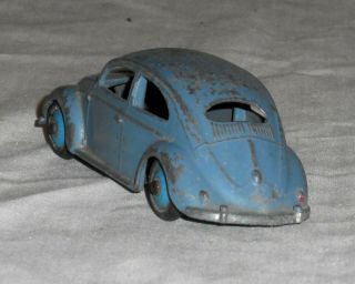 Vintage Meccano Dinky Toys Blue Volkswagen VW Beetle 1956 - 59 181 G 4