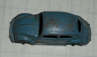 Vintage Meccano Dinky Toys Blue Volkswagen VW Beetle 1956 - 59 181 G 5