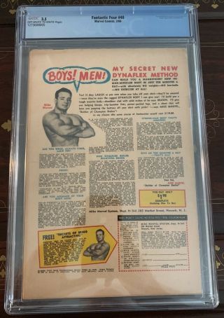 Fantastic Four 48 CGC 3.  5 OW/W Pages 2
