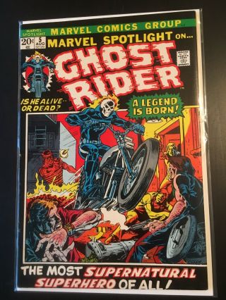 Marvel Spotlight 5 1st Ghost Rider Raw Fine 6.  0