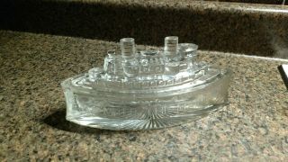 Vintage Victory Candy Dish Remember The Maine Battleship Candy Dish Depression