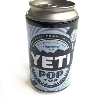 YETI Limited Edition Pop Top Can 12 oz With Stickers 2
