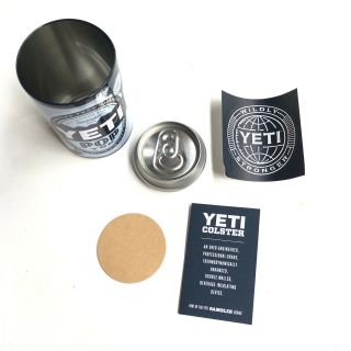 YETI Limited Edition Pop Top Can 12 oz With Stickers 3