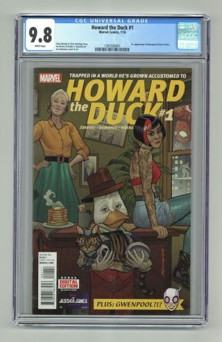 Howard The Duck (5th Series) 1a 2016 Quinones Variant Cgc 9.  8 1397030001