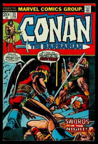 Marvel Comics Conan The Barbarian 23 1st App.  Red Sonja Barry Smith Art Fn 6.  0