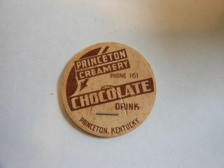 Vintage Princeton Creamery Chocolate Drink Milk Bottle Caps Full Sleeve Nos
