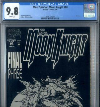 Primo: Moon Knight 60 Nm/mt 9.  8 Cgc Stephen Platt Art Last Issue Marvel Comics