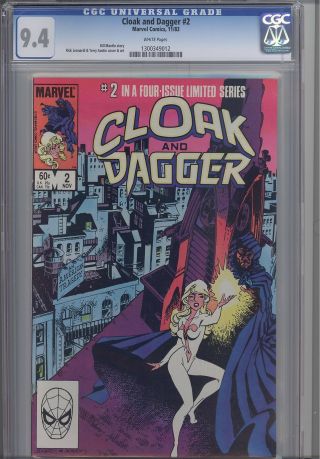 Cloak And Dagger 2 Cgc 9.  4 1983 Marvel Comic 1300349012 Leonardi And Austin