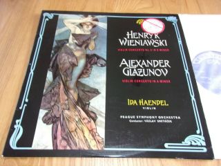Supraphon Sua 10687 Wieniawski / Glazunov - Violin Concertos Ida Haendel Ex,