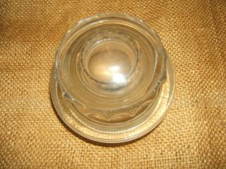 Vintage Glass Round Candy Jar Lid Only Apothecary Round Replacement Lid 3 1/4 "