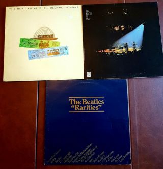 3 Rare Beatles Vinyl Lps Rareities Beatles In Italy And At The Hollywood Bowl
