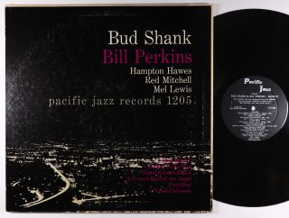 Bud Shank/Shorty Rogers/Bill Perkins - S/T LP - Pacific Jazz PJ - 1205 Mono DG VG, 2