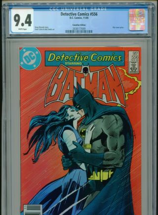 1985 Dc Detective Comics 556 Nocturna Canadian Price Variant Cpv Cgc 9.  4 Box16