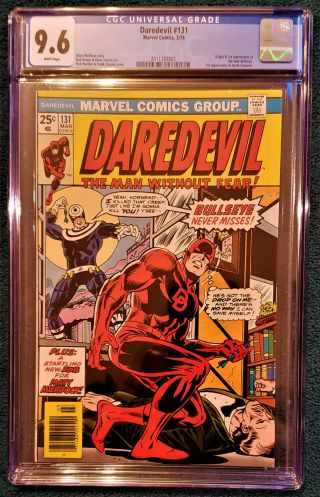 Daredevil 131 - March 1976 - Cgc 9.  6 Nm,  White Pages - Key Issue - 1st Bullseye