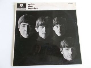 The Beatles - 1963 Uk Stereo 3rd Pressing " With The Beatles " Lp - Vg,  /nm -