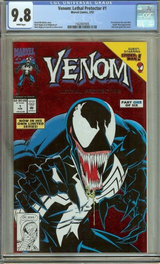 Venom: Lethal Protector 1 Cgc 9.  8 Marvel Comic Key 1st Solo Title