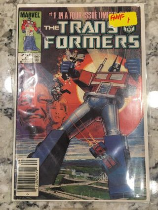 The Transformers 1 Vf/nm (sep 1984,  Marvel) 1st Optimus Prime Marvel 