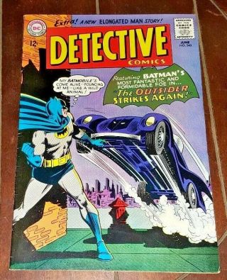 Detective Comics: Batman 340,  (1965,  Dc) : The Outrider Strikes Again