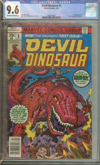 Devil Dinosaur 1 Cgc 9.  6 Marvel Comic Key 1st Dino & Moon - Boy