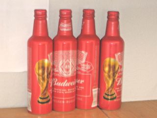 Budweiser 2018 Fifa World Cup 16 Oz Aluminum Bottle Beer Can W Twst Top - 503195