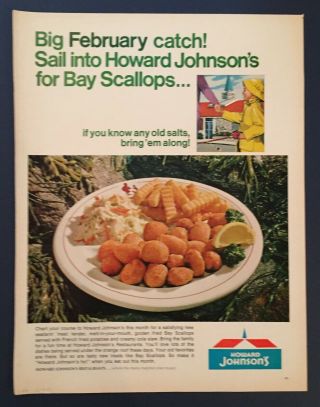 Howard Johnson’s Advertisement February 8,  1967