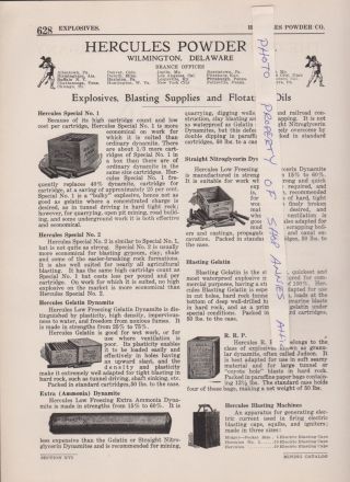 1922 Paper Ad Advertising Hercules Powder Explosives Blasting Machine Dynamite