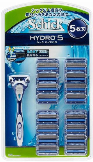 Schick Hydro 5 Razor And 17 Refill Blades From Japan F/s