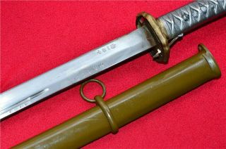 WW2 Japan Japanese Military Army NCO Samurai Sword Katana Aluminum Handle 2
