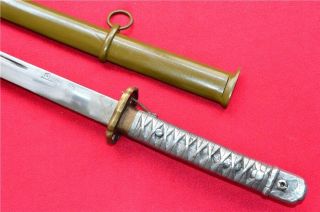 WW2 Japan Japanese Military Army NCO Samurai Sword Katana Aluminum Handle 3