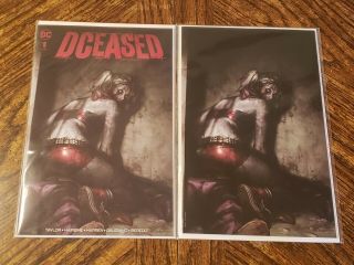 Dceased 1 Harley Quinn Jeehyung Lee Virgin And Trade Dress Cover Set