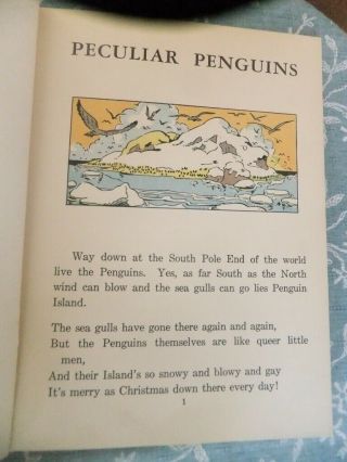 VINTAGE CHILD ' S BOOK PECULIAR PENGUINS WALT DISNEY SILLY SYMPHONY 1934 CUTE 5