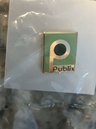 Publix P Tie Tack Pin And